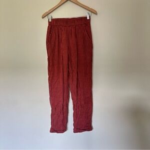 SUNDRY For EVEREVE Bohemian Striped‎ Cotton Casual Roll Cuff Pants Womens Size 0
